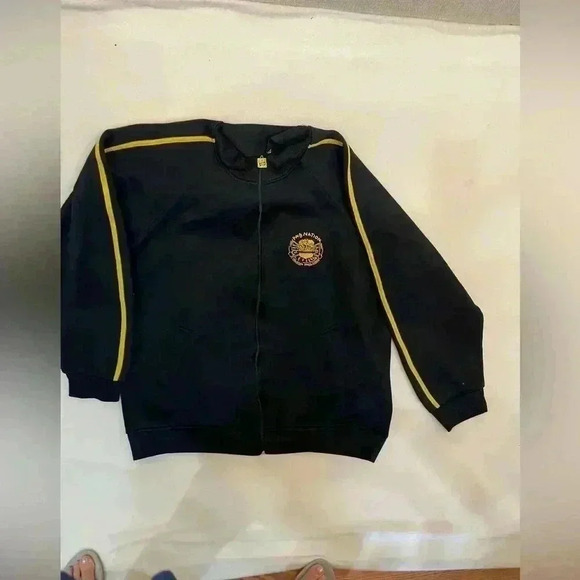 PNB NATION black zip up jacket size 3X in new like condition streetwear hip-hop - Picture 3 of 8